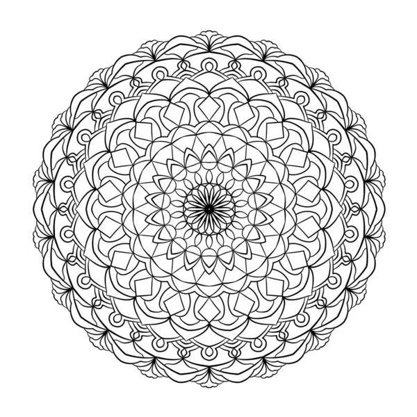Elegante Abstracte Mandala Patroon Cirkel Vectorillustratie — Stockvector
