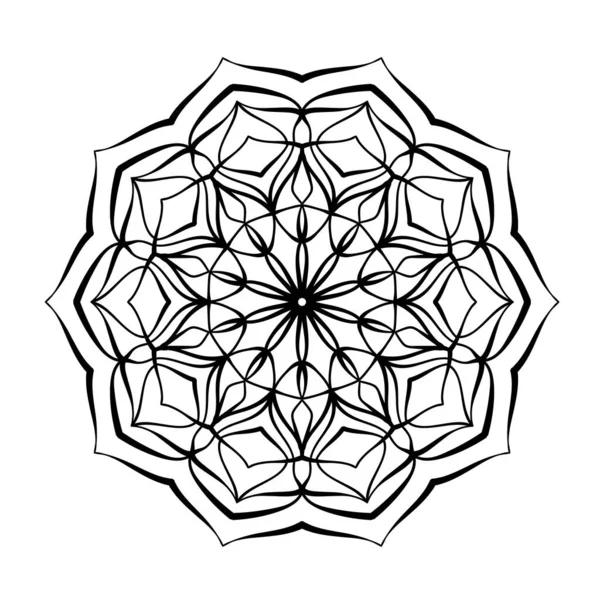 Modèle Mandala Abstrait Élégant Cercle Illustration Vectorielle — Image vectorielle