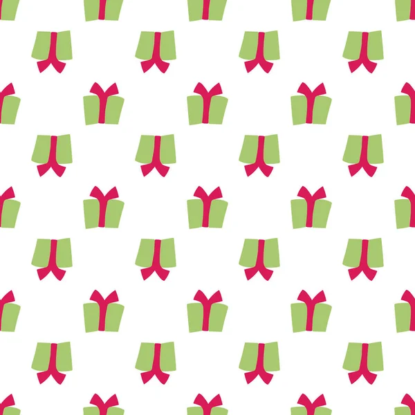 圣诞节无缝图案 包装纸 剪贴簿的冬季背景 新年质感 — 图库矢量图片