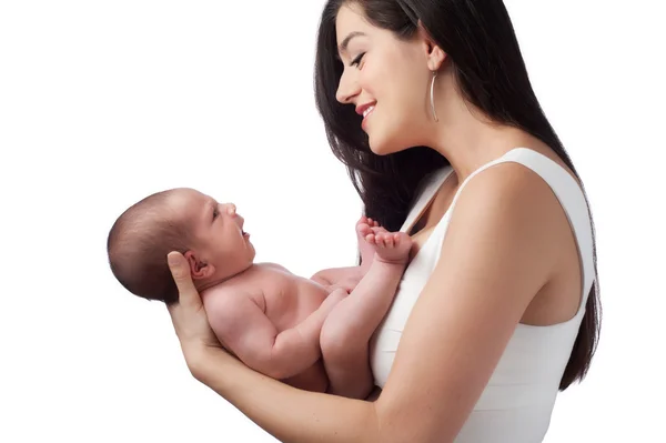 Retrato de madre y bebé recién nacido — Foto de Stock
