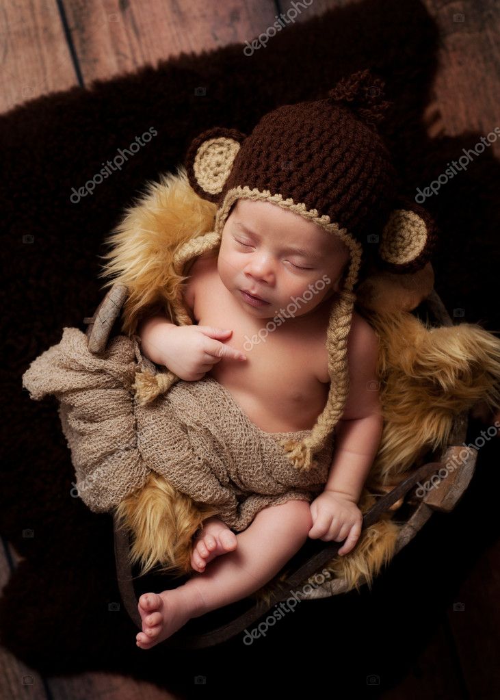 monkey cap for newborn baby