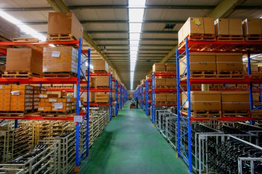 Ford in Chongqing Changan Minsheng Logistics Storage warehouse clipart