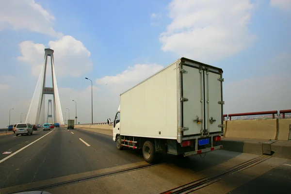 Dopo Shanghai Minsheng Logistics Storage Automotive Xuputaiqiao — Foto Stock