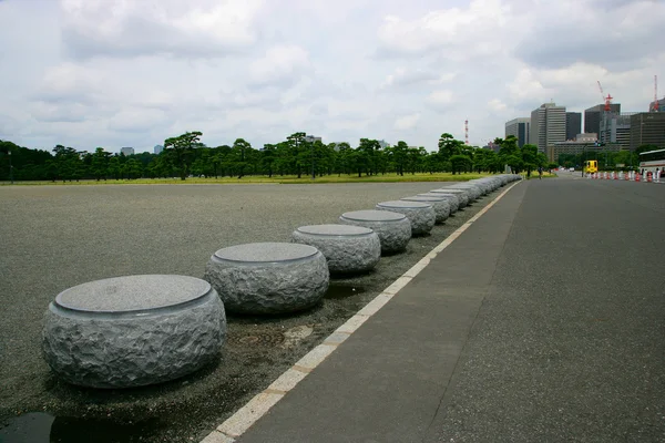 Street outside the Imperial Palace in Tokyo, Japan Court of the pier — Stock Photo, Image