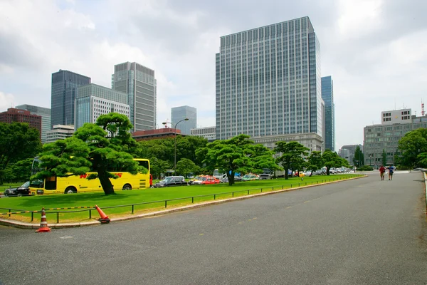 Die Straßen von Tokio, japanischer Kaiserpalast äußerer Garten — Stockfoto