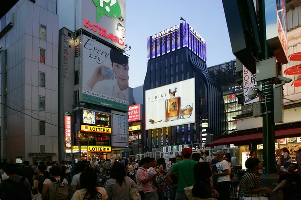 Shinsaibashi Osaka Dotonbori is the largest food street — Stock Photo, Image