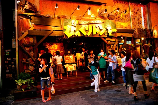 Shinsaibashi dotonbori osaka är den största mat gatan — Stockfoto