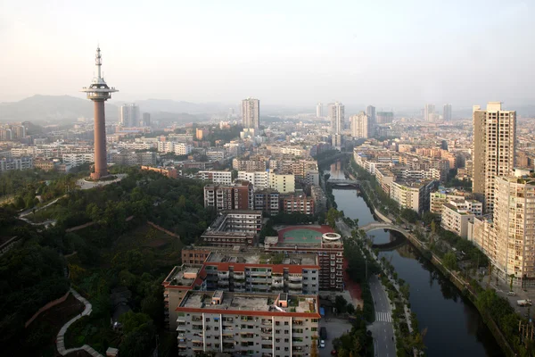 Αεροφωτογραφία του bishan κομητεία του chongqing — Φωτογραφία Αρχείου