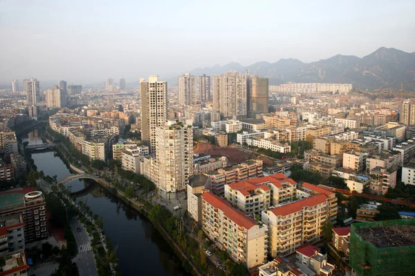 Bishan İlçesi, chongqing, havadan görünümü — Stok fotoğraf