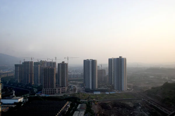 Bishan İlçesi, chongqing, havadan görünümü — Stok fotoğraf