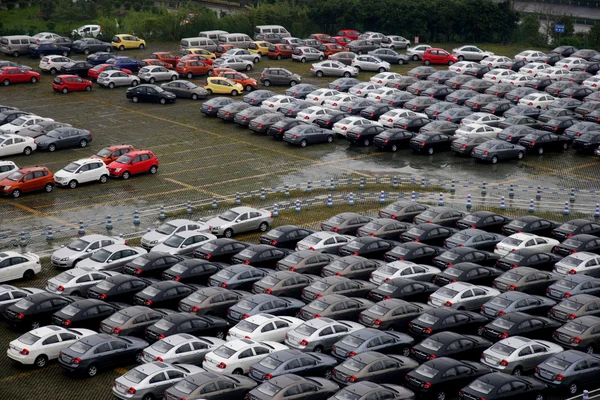 Champ de Chongqing changan automobile société changan minsheng logistique stockage — Photo