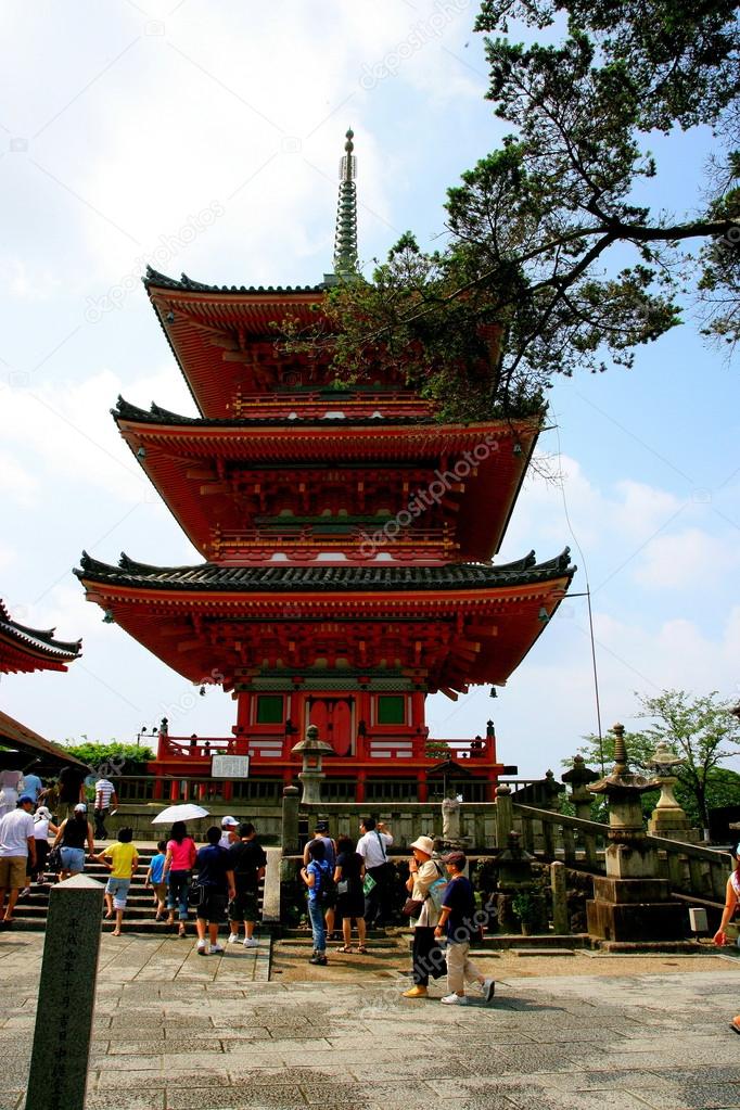 World Heritage --- Japan Kiyomizu triple tower