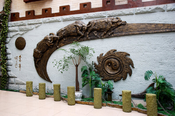 Chongqing Yu Tong Hotel "Taurus asked", large-scale mural
