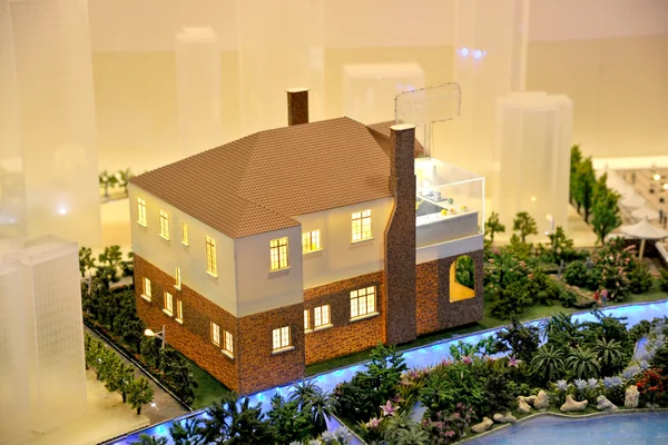 부동산 판매 건물 모델 — 스톡 사진