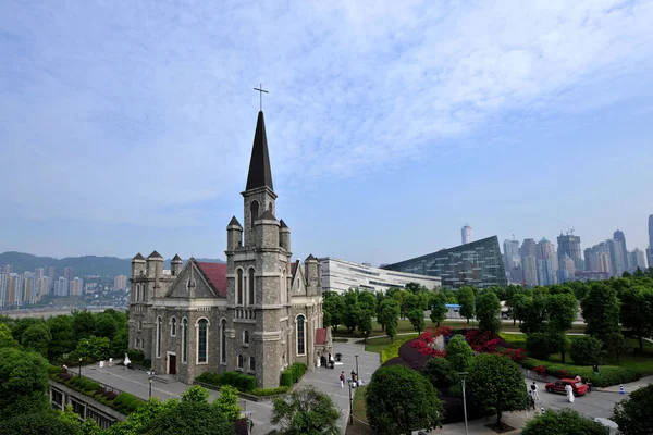 Chongqing jiangbei tsui İncil Kilisesi — Stok fotoğraf