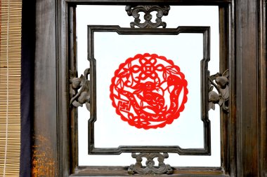 kağıt kesiği pencere ızgaraları, shanxi pingyao antik kenti