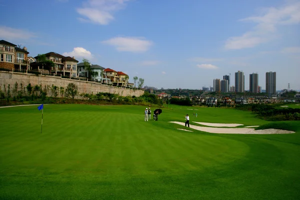Chongqing πολυ γκολφ διεθνές πρότυπο 18 οπών γήπεδο γκολφ — Φωτογραφία Αρχείου