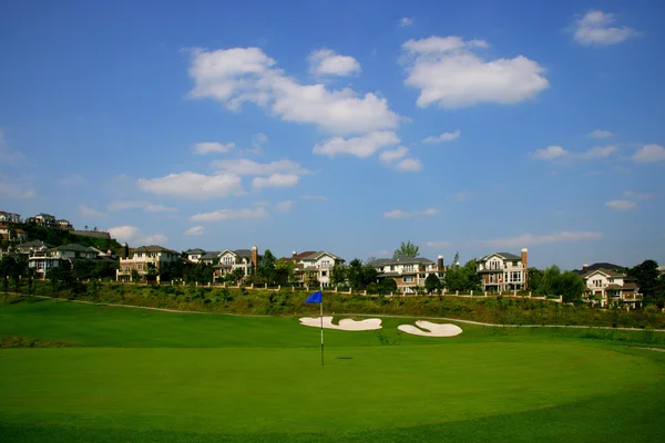 重庆保利高尔夫球场国际标准 18 洞高尔夫球场 — 图库照片