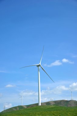 İç Moğolistan otlak keerqin rüzgar çiftlikleri