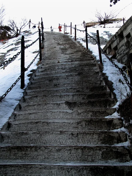 Shaanxi Huashan Nantianmen poli Sendai "precipício céu " — Fotografia de Stock