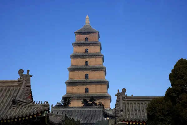 Big Wild Goose Pagoda, Xi'an Jionji — Stock Photo, Image