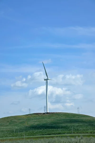 Vnitřní Mongolsko keerqin louky na větrné elektrárny — ストック写真