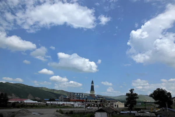 Aer vnitřní Mongolsko hulunbeier Městský národní Geologický park — Stock fotografie