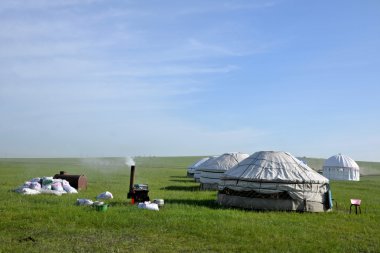 İç Moğolistan hulunbeier otlak katılmak chenbaerhuqi naadam Moğol çobanları