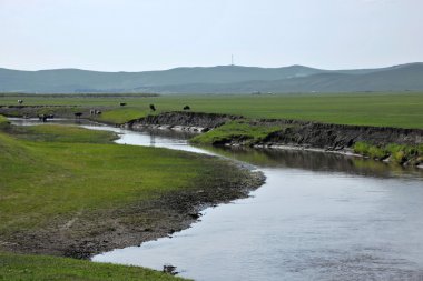 İç Moğolistan hulunbeier mergel altın horde Han Moğol kabileleri nehir otlak, 