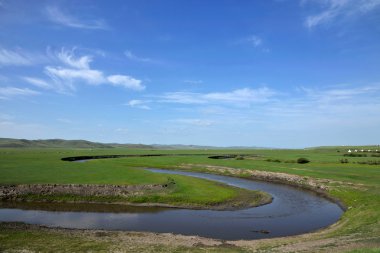 İç Moğolistan hulunbeier mergel altın horde Han Moğol kabileleri nehir otlak, 