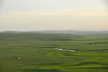 İç Moğolistan hulunbeier mergel altın horde Han Moğol kabileleri nehir otlak, 