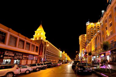 manzhouli city, İç Moğolistan hulunbeier gece