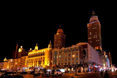 manzhouli city, İç Moğolistan hulunbeier gece