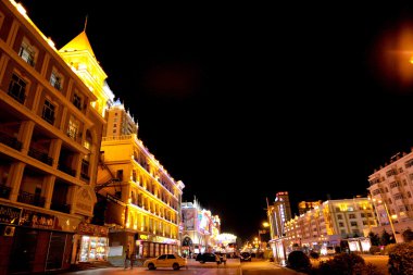 manzhouli city, İç Moğolistan hulunbeier gece