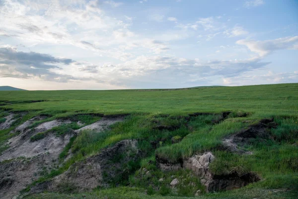 Hulunbeier mongolia wewnętrzna "w Chinach pierwszej qushui" mergel rzeki złota Horda Chana Mongołów plemiona Step koni — Zdjęcie stockowe