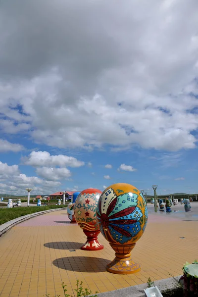 Manzhouli in Mongolia Interna Piazza Hulunbeier Matryoshka — Foto Stock