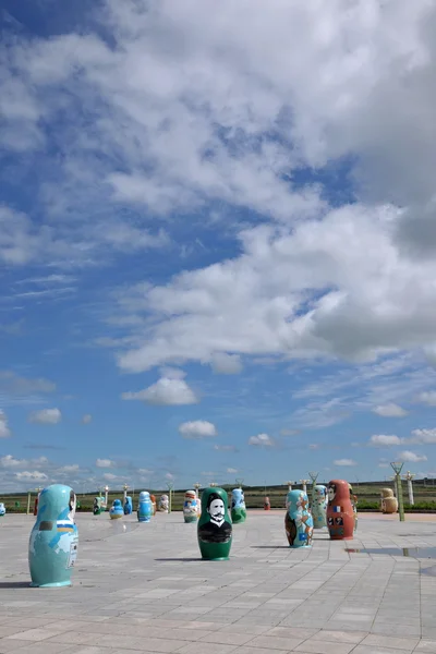 Manzhouli in der inneren Mongolei hulunbeier matryoshka square — Stockfoto