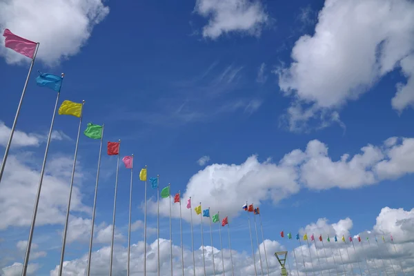 Manzhouli in Mongolia Interna Hulunbeier Matryoshka Square banner — Foto Stock