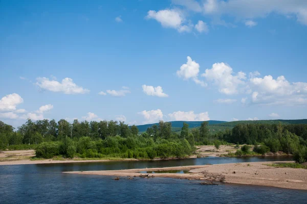 Innere Mongolei hulunbeier ergun tai hing lam Kreisstadt Wildwasser Fluss mangui — Stockfoto