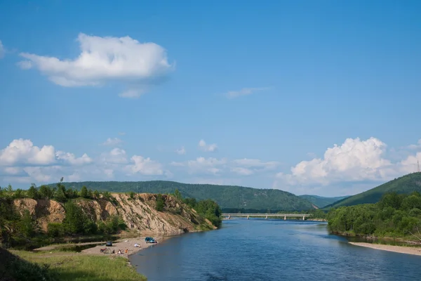 Mongolie intérieure Hulunbeier Ergun Tai Hing Lam district ville eau vive rivière Mangui — Photo