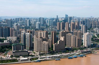 yuzhong bölgesi, jiangbei bölgesi, yuzhong Yarımadası ve binalar