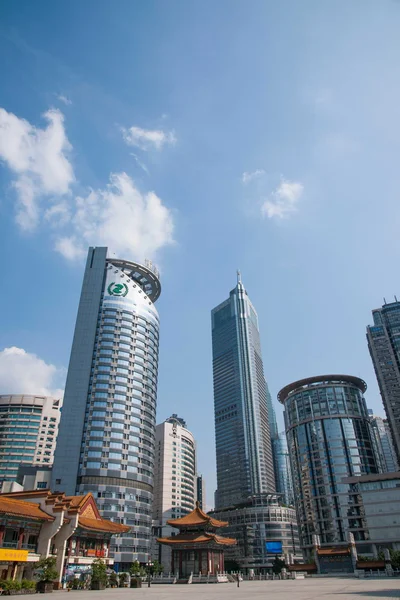 Yubei district jiefangbei commerciële podium — Stockfoto