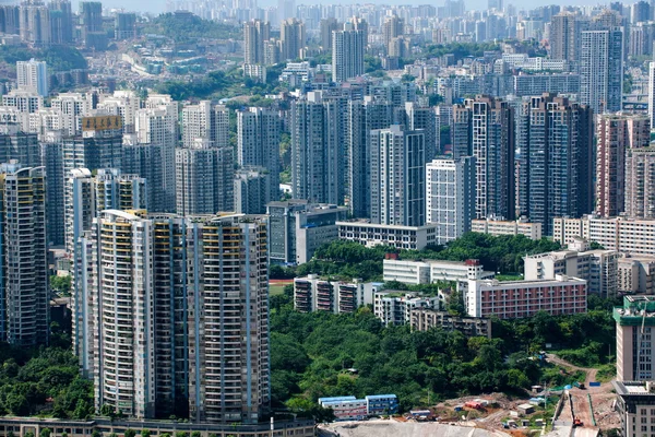 Yuzhong район, Jiangbei району Південний три подіум — стокове фото