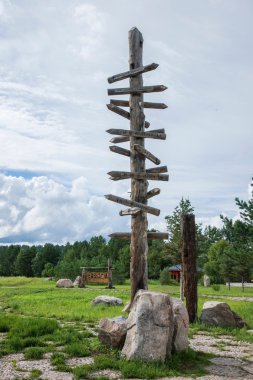 daxinganling mohe, heilongjiang province, Kuzey Kutup Köyü arctic kum yol işaret kartları Meydanı üzerinde dünya çapında Asya liman arıyorum