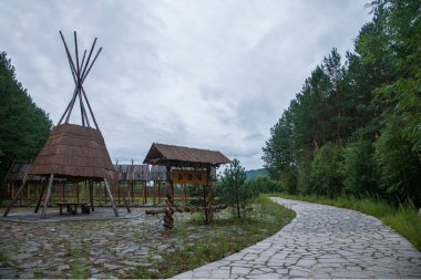 daxinganling mohe, diğerleri heilongjiang province arctic Köyü Kuzey Milli Parkı Gölü kıyıları