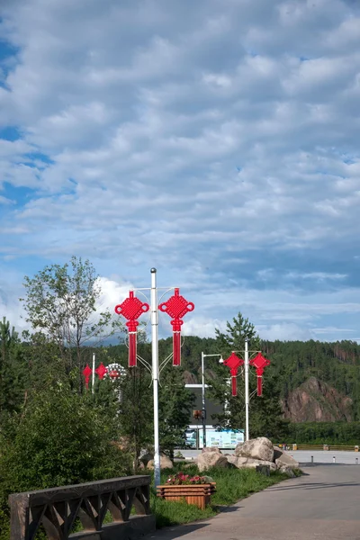 Nad daxinganling, prowincji heilongjiang wieś Arktyki "Boże placu Arktyki" — Zdjęcie stockowe