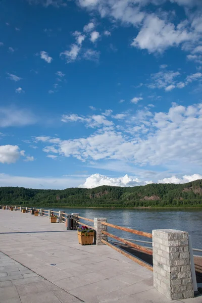 Daxinganling Mohe, Aldeia Ártica da Província de Heilongjiang "Praça Ártica Divina" corrimão — Fotografia de Stock