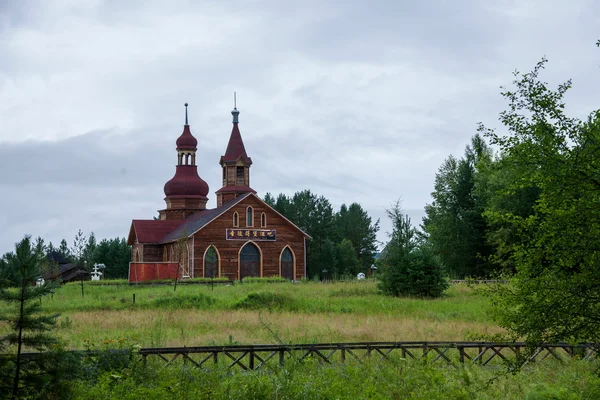 Denisa, heilongjiang provincie daxinanling arktický polární vesnice vánoční vesnice severní národní park, st. petersburg bar — Stock fotografie