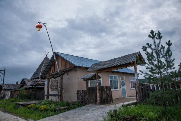 Daxinganling Mohe, provincia de Heilongjiang Recuerdos de la calle de la aldea ártica —  Fotos de Stock