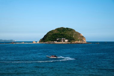 Shenzhen, guangdong dapeng Yarımadası da kasaba bay beach Adası